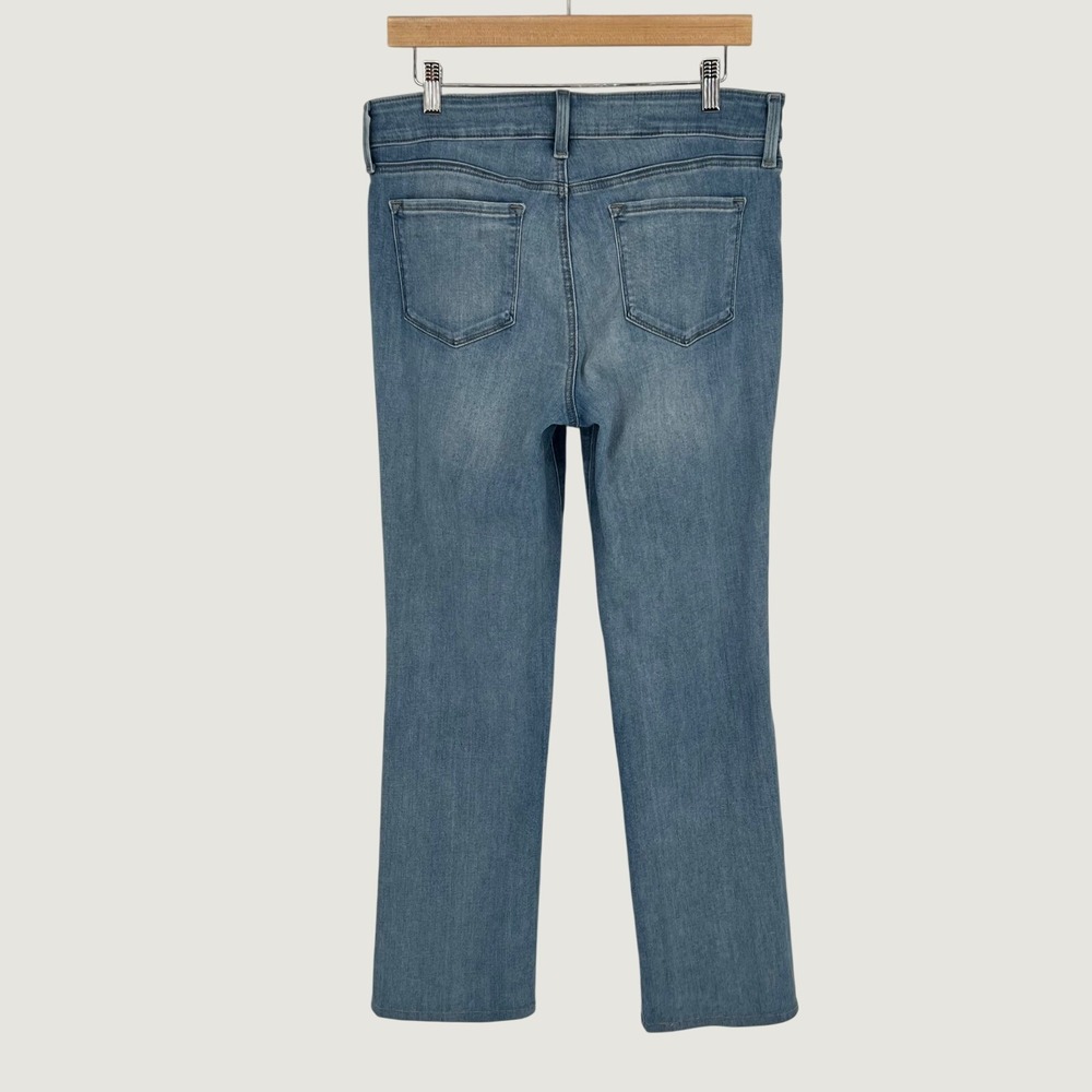 NYDJ Womens Marilyn Straight Leg Mid Rise Jeans Size 10 Blue Lift Tuck Stretch - Picture 2 of 11